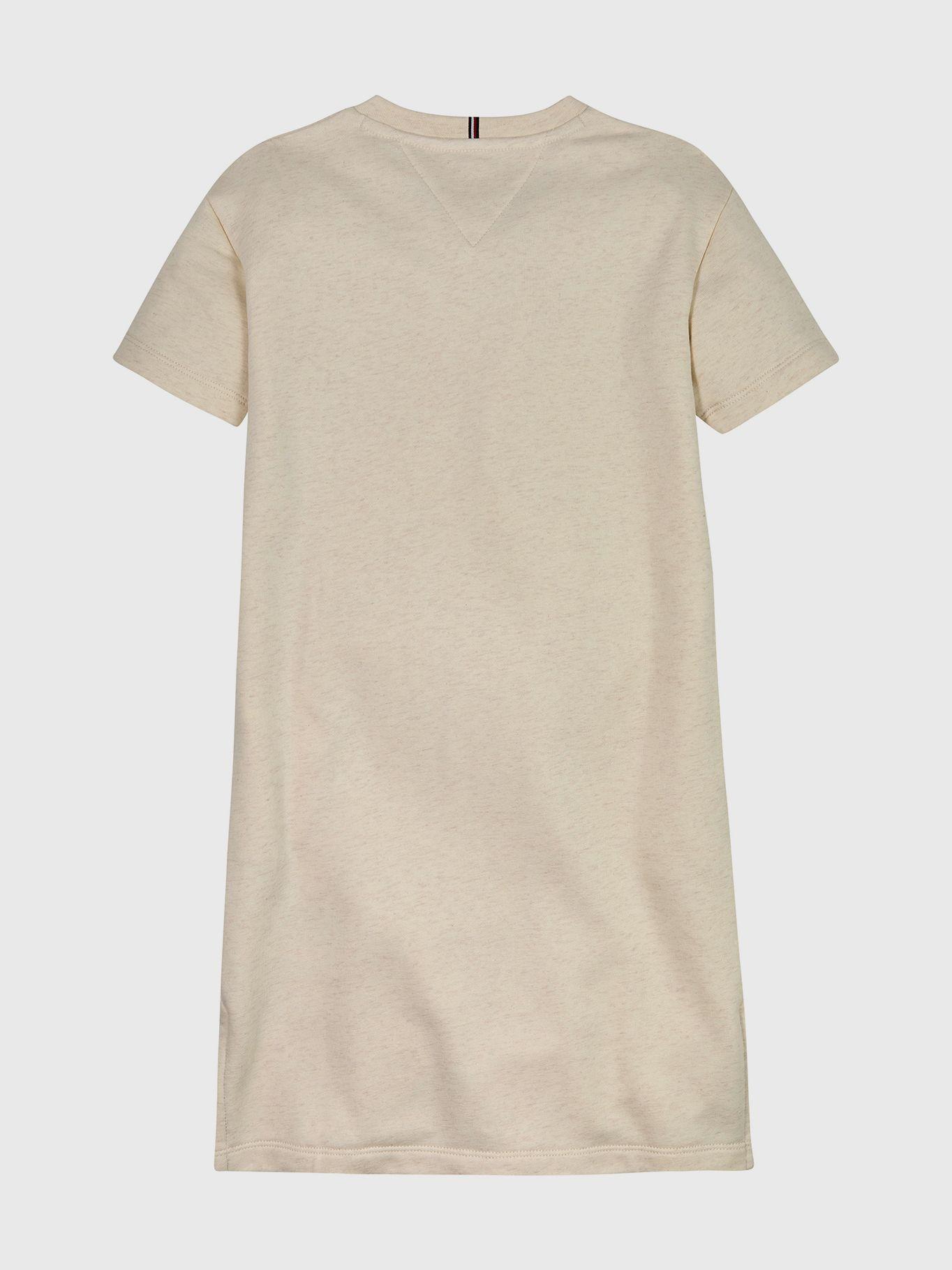 Vestido De Niña Logo Monogram Beige Tommy Hilfiger-1