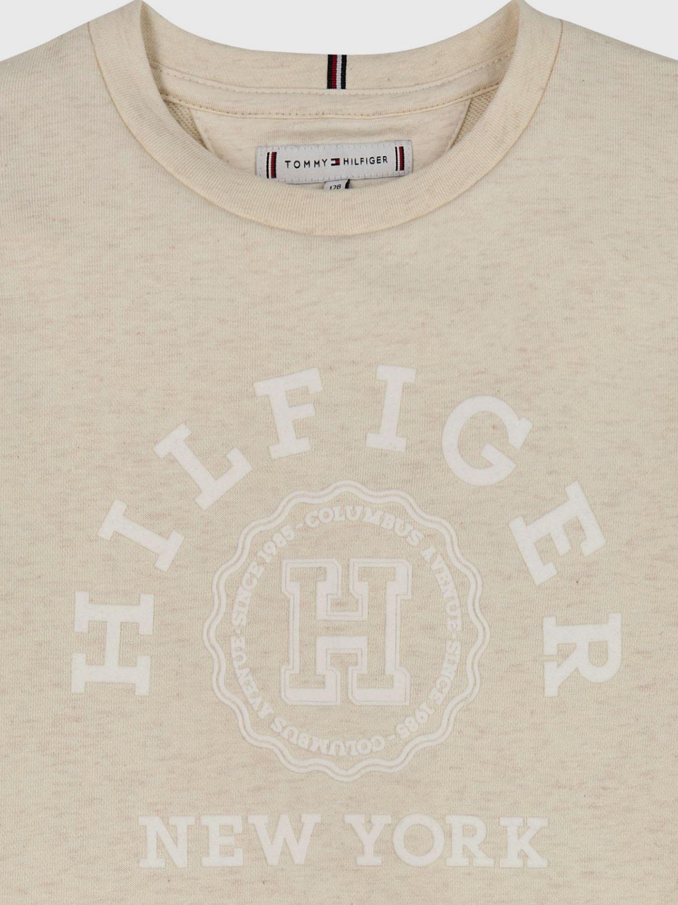 Vestido De Niña Logo Monogram Beige Tommy Hilfiger-2