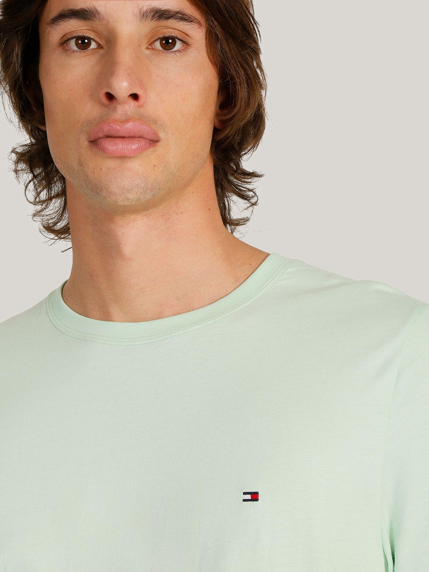 Polera Essential Cotton Neck Slim LXY Verde Tommy Hilfiger-4