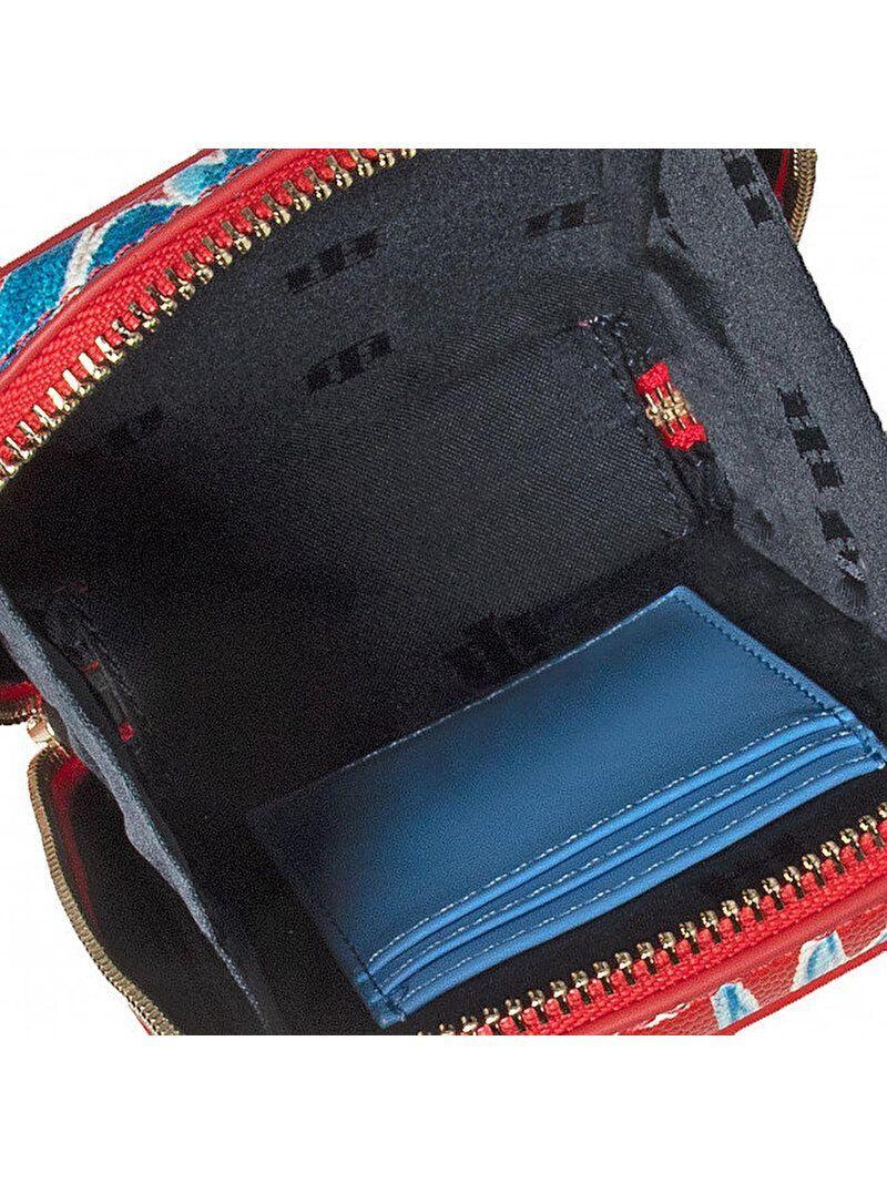 Cartera Bandolera Floral Print Rojo Tommy Hilfiger-3
