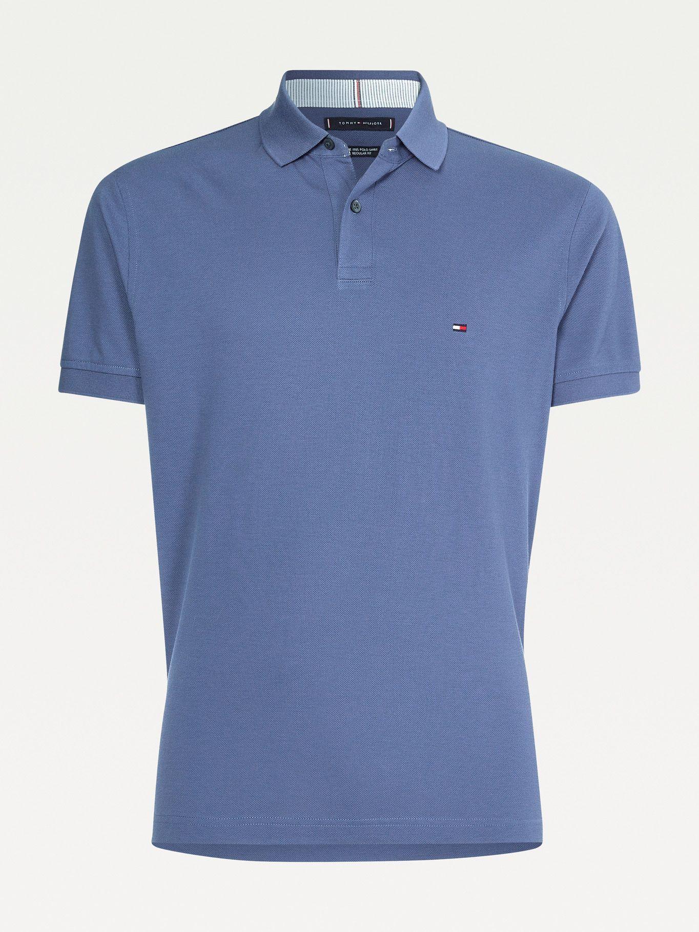 Polo 1985 Th Flex Regular Fit Azul Tommy Hilfiger-3