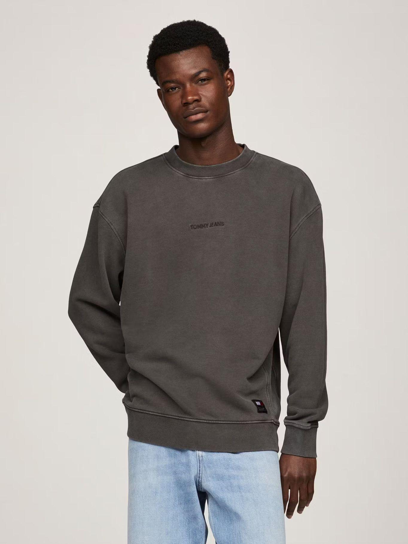 Polerón Classics Con Cuello Redondo Negro Tommy Jeans-0