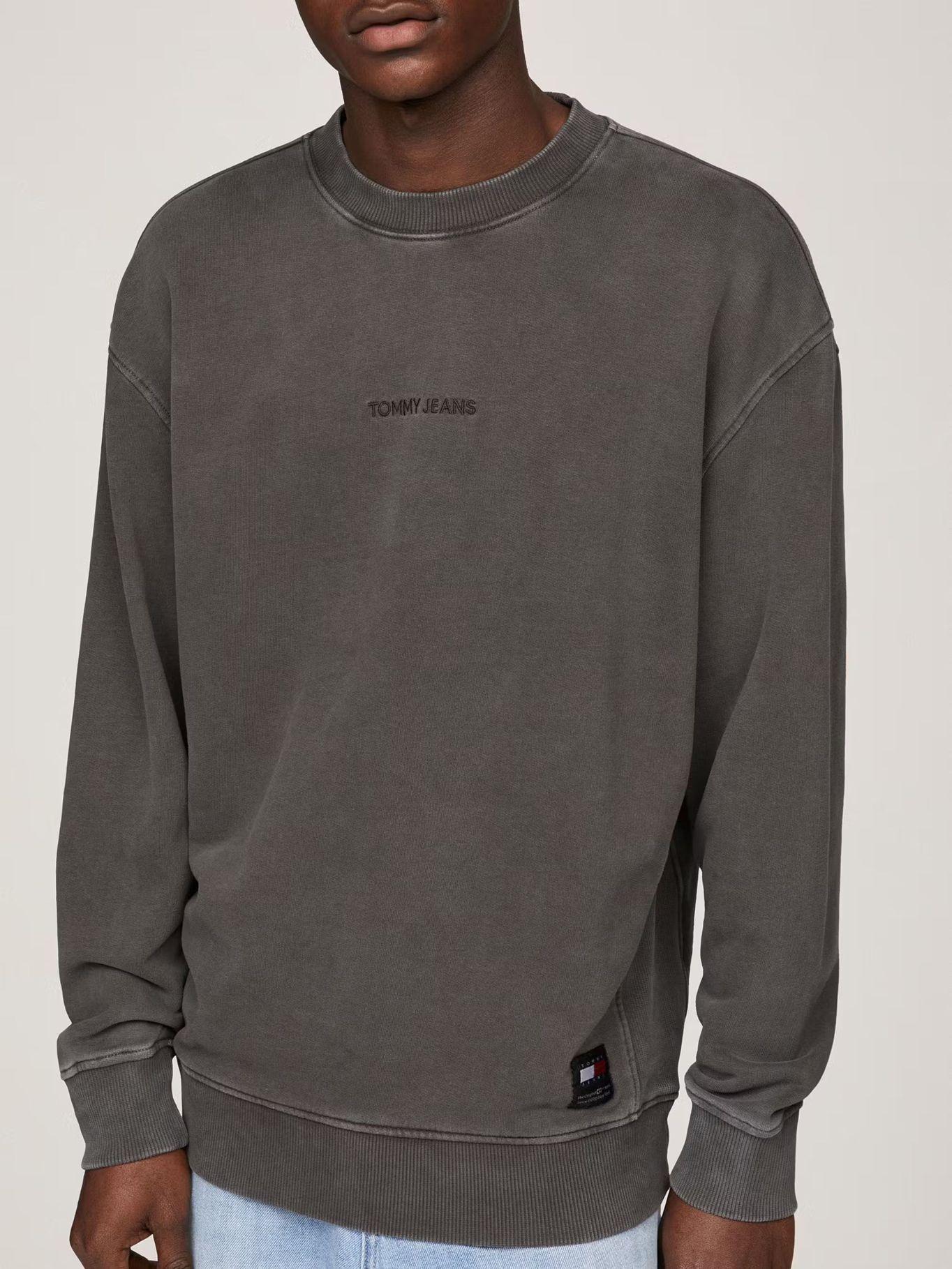 Polerón Classics Con Cuello Redondo Negro Tommy Jeans-3