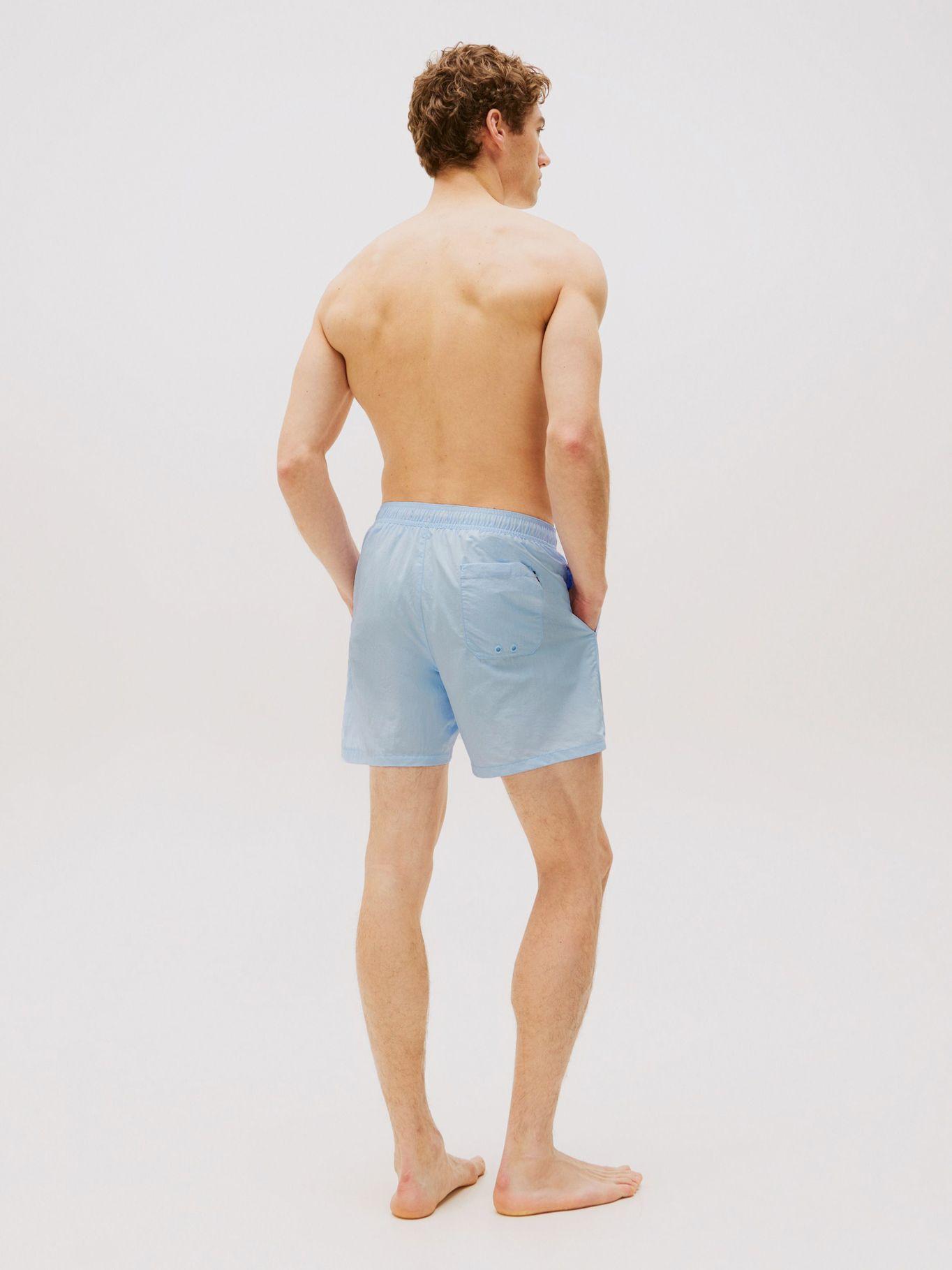 Traje Baño Essential Medio Largo Celeste Tommy Hilfiger-2