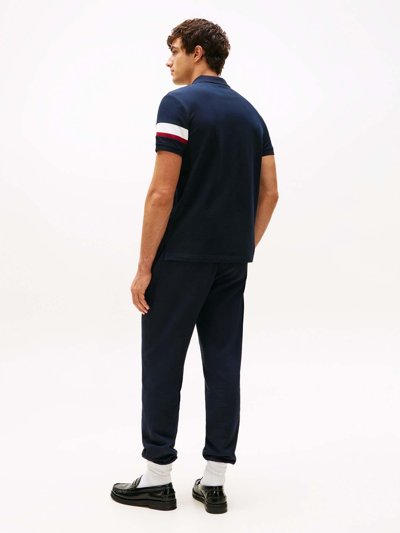 Polo Regular Fit Stripe Logo Azul Tommy Hilfiger-2