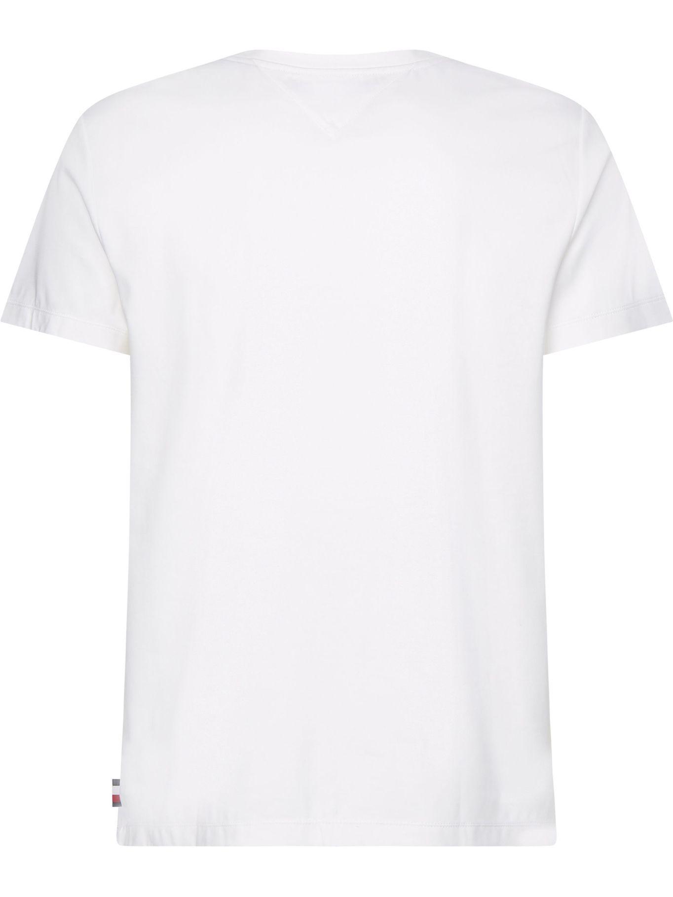Polera Luxury Interlock Flag Logo Blanco Tommy Hilfiger-1