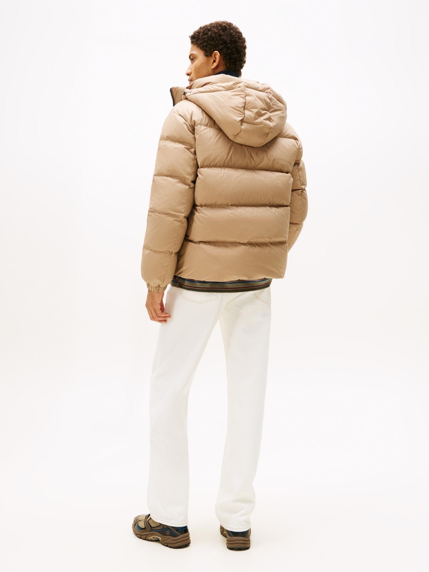 Parka Essential Acolchada Con Gorro Beige Tommy Jeans-2