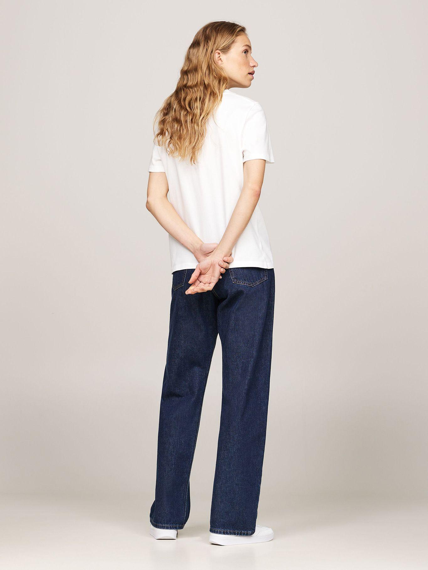 Polera de Logo Script Regular Fit Blanco Tommy Hilfiger-2