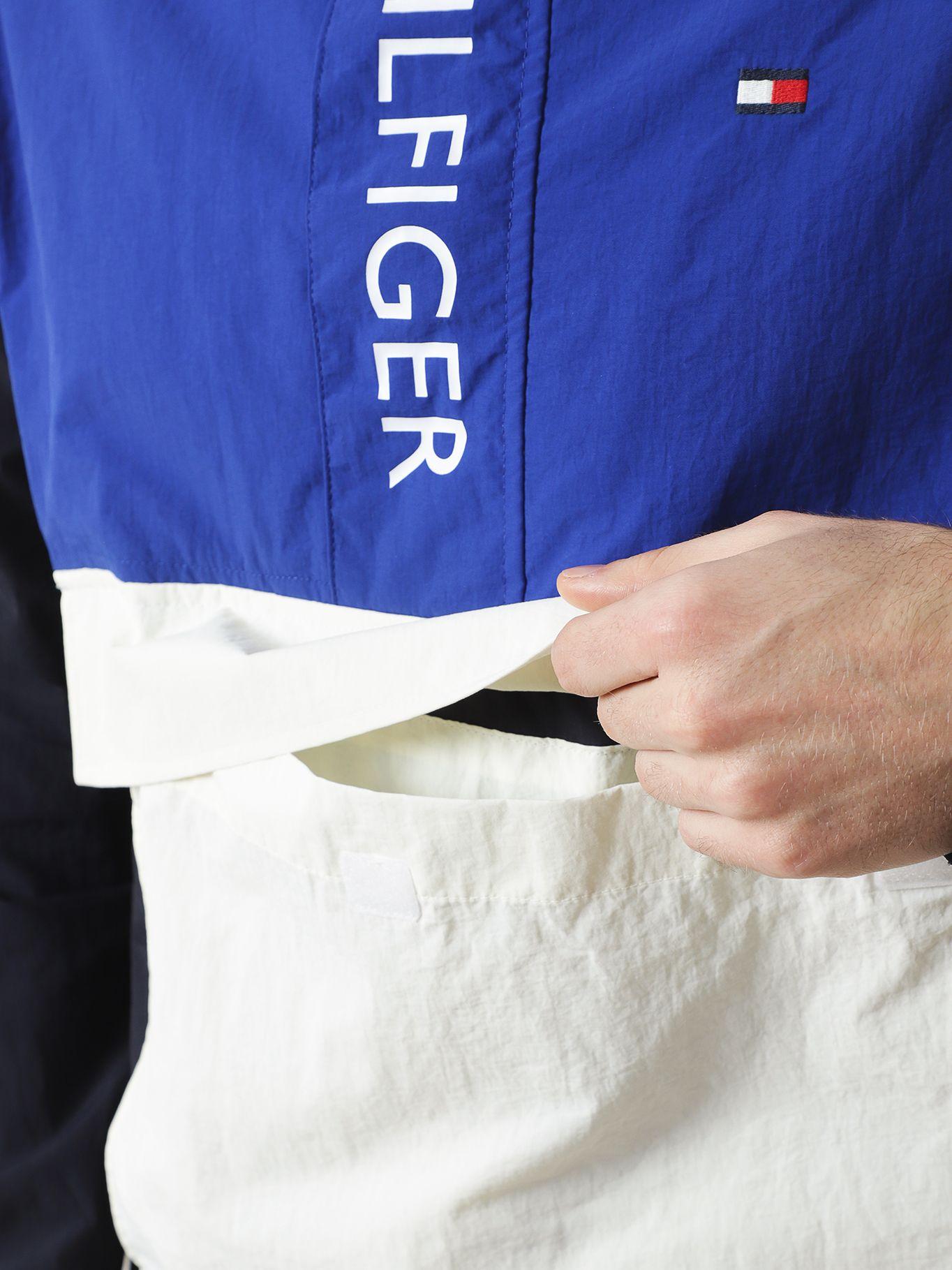 Cortaviento Solid Con Logo Azul Tommy Hilfiger-5