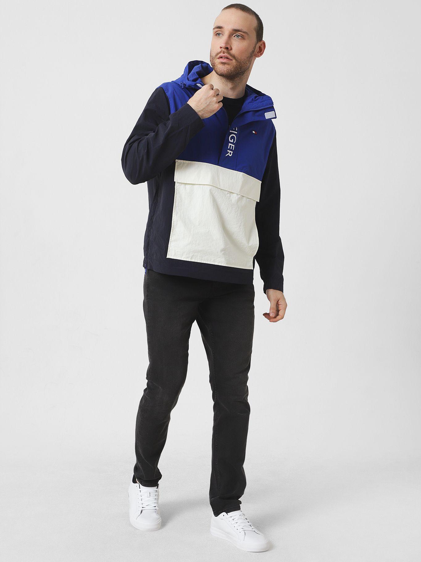 Cortaviento Solid Con Logo Azul Tommy Hilfiger-1