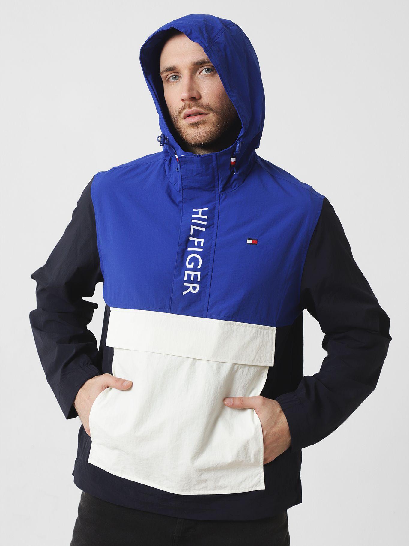 Cortaviento Solid Con Logo Azul Tommy Hilfiger-0