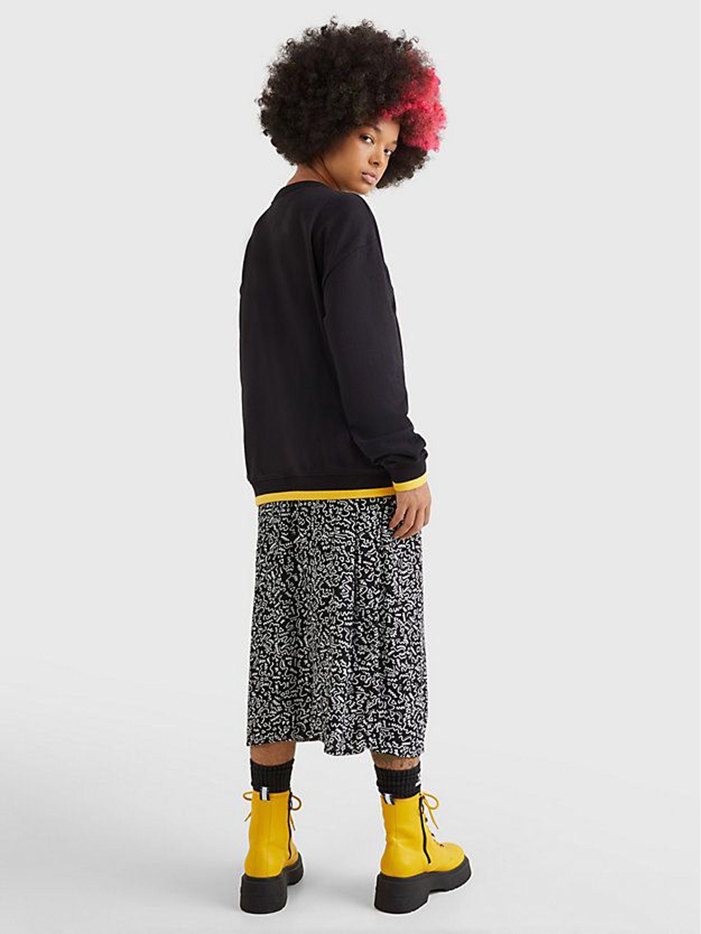 Polerón Relaxed Collgiate 85 Negro Tommy Jeans-2