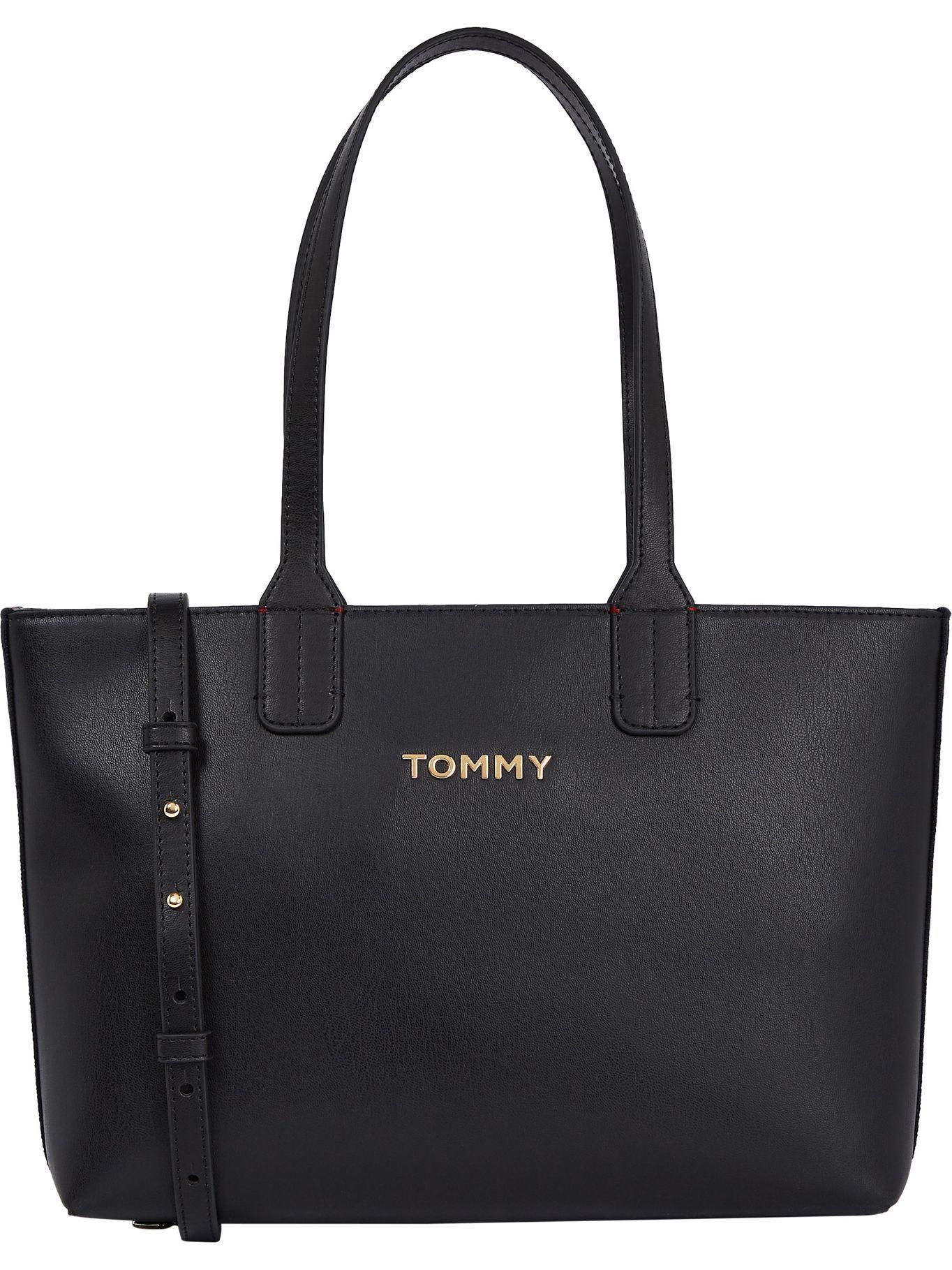 Bolso Tote Corporate Stripe Negro Tommy Hilfiger-0