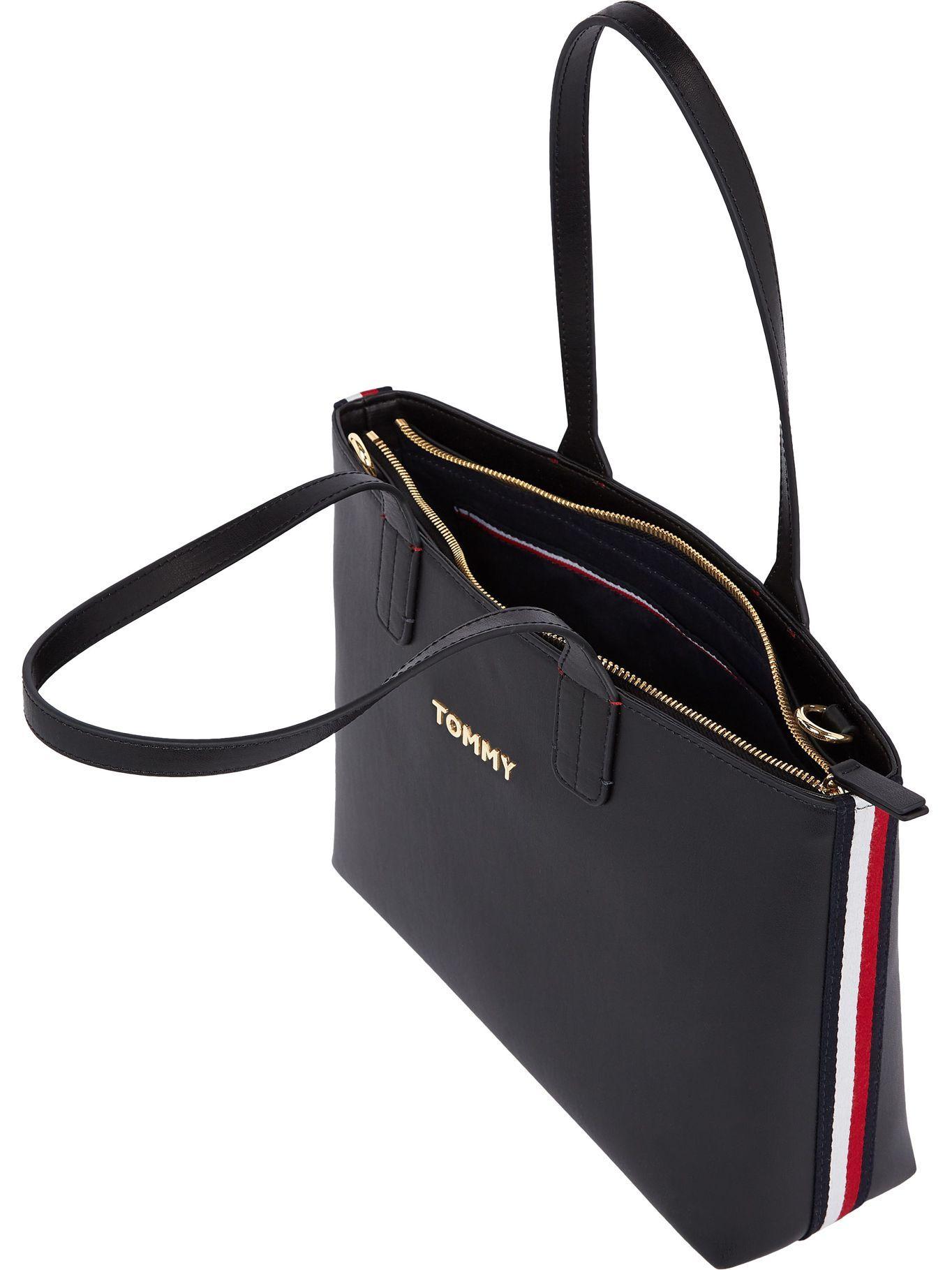 Bolso Tote Corporate Stripe Negro Tommy Hilfiger-2