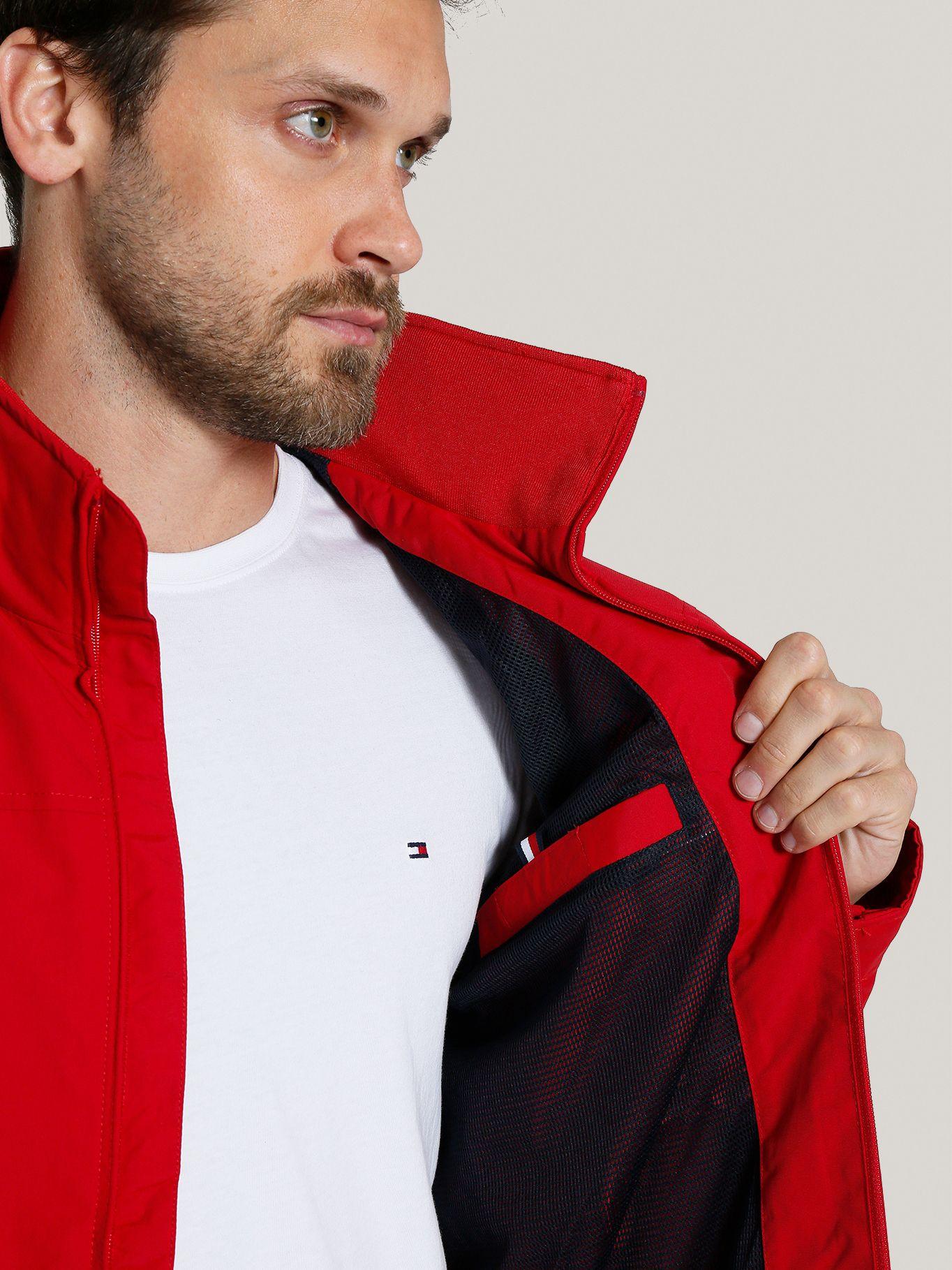 Chaqueta Classic Regatta Con Logo Rojo Tommy Hilfiger-5
