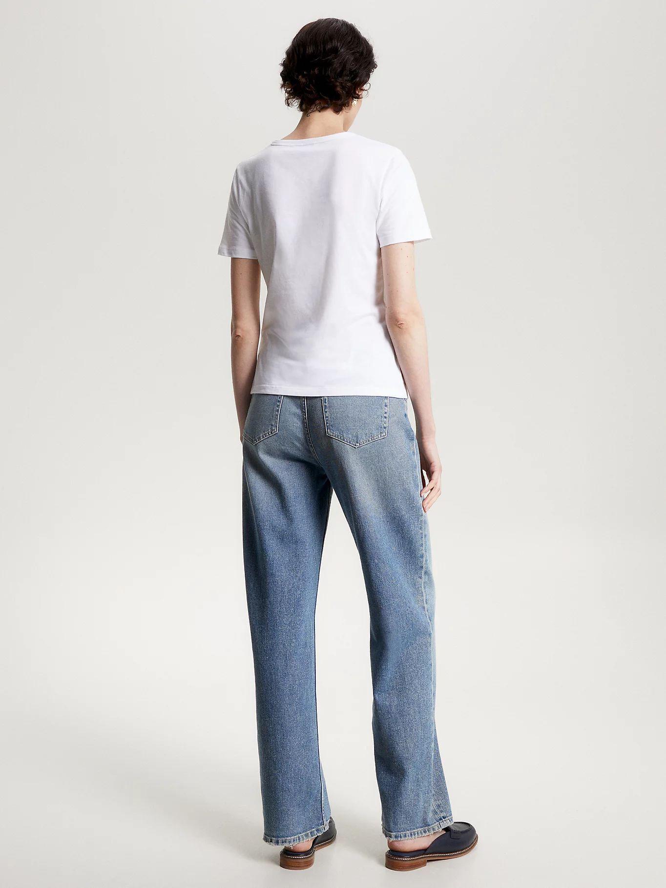 Polera Slim Fit Signature C-Neck Blanco Tommy Hilfiger-2