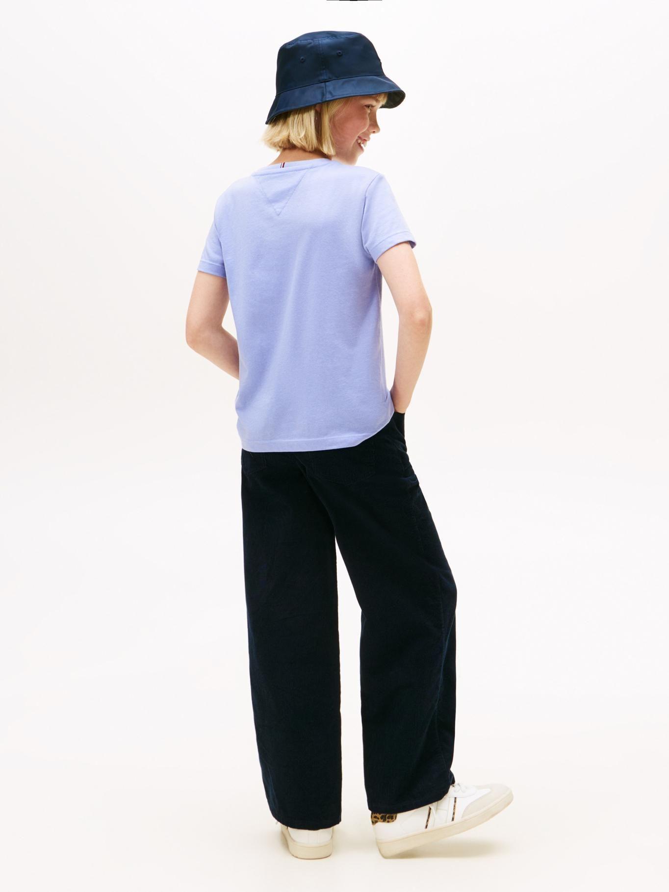 Polera Con Logo Script Celeste Tommy Hilfiger-2