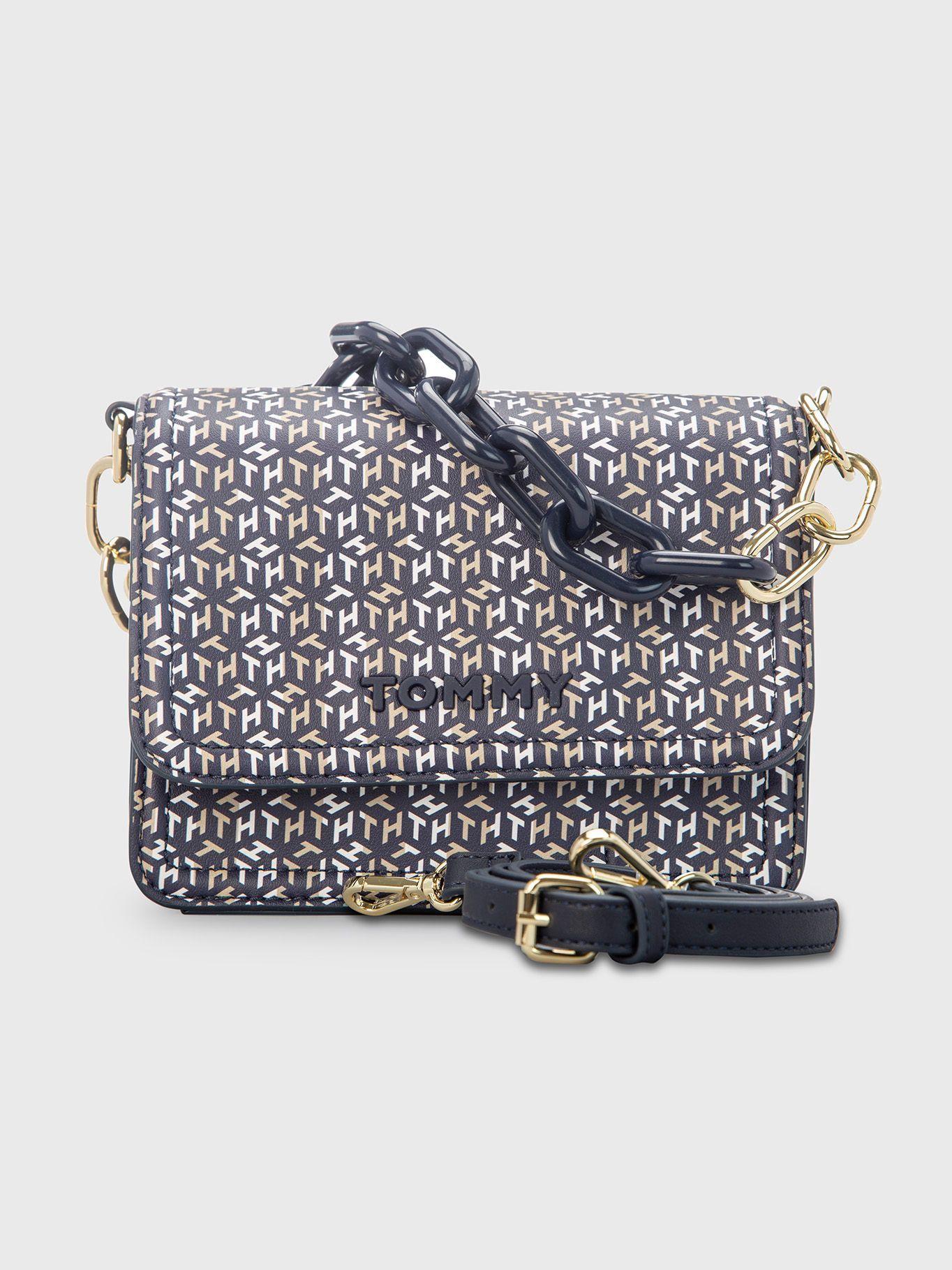 Cartera Mini Xbody Monogram Elsie Azul Tommy Hilfiger-0