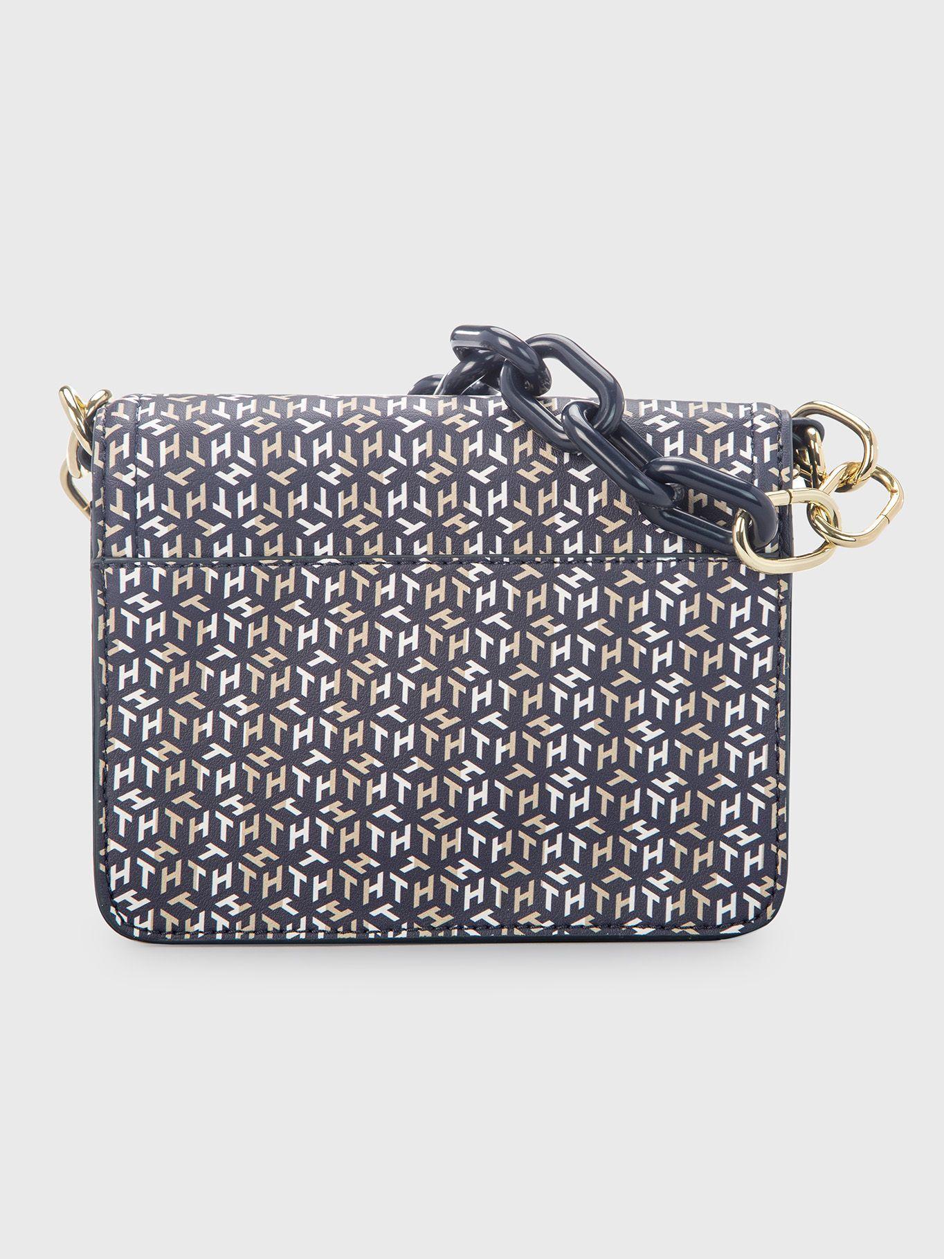 Cartera Mini Xbody Monogram Elsie Azul Tommy Hilfiger-1