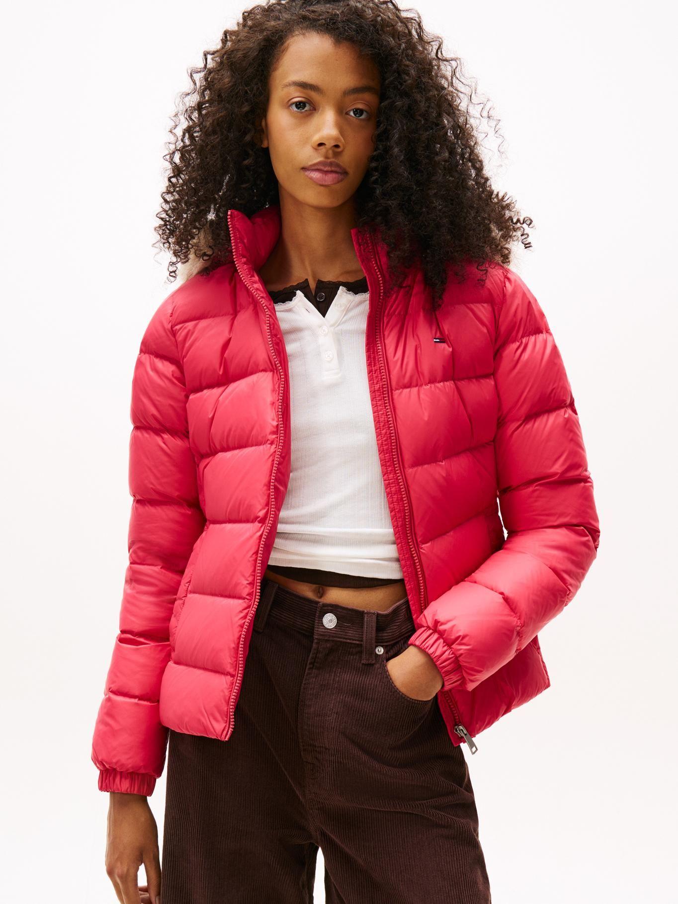 Parka Hooded Basic Acolchada Rosado Tommy Jeans-0