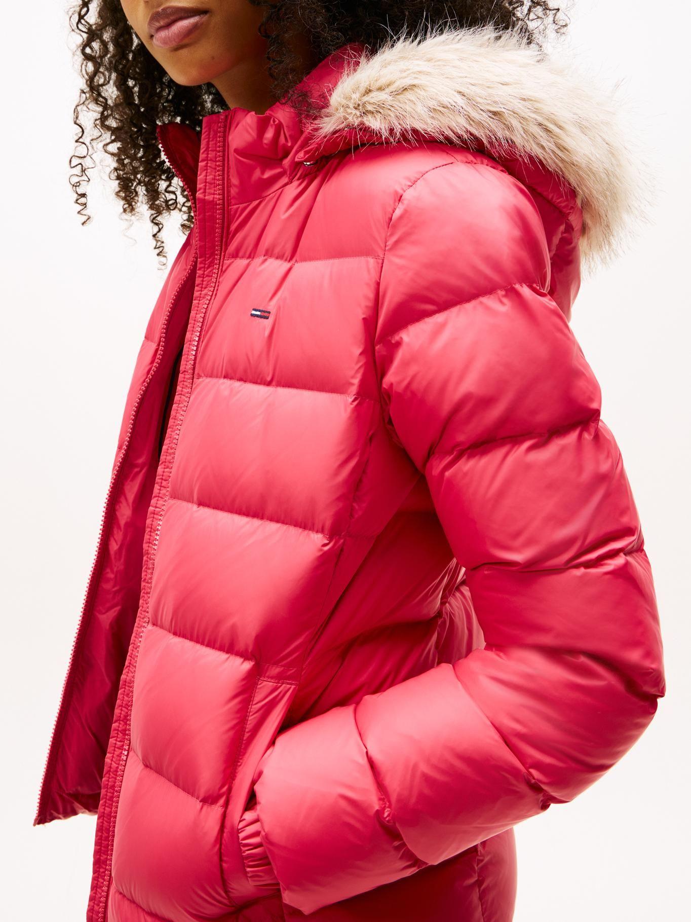 Parka Hooded Basic Acolchada Rosado Tommy Jeans-3