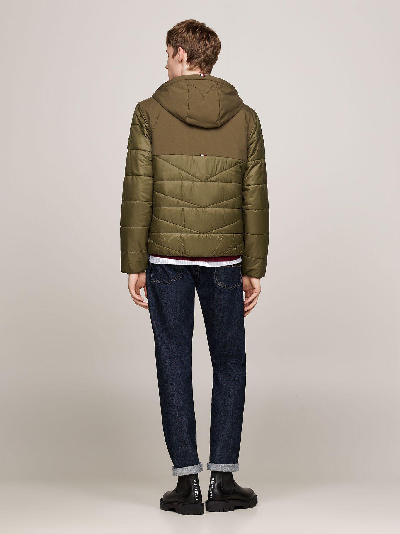 Parka Mixed Media Solid Verde Tommy Hilfiger-2