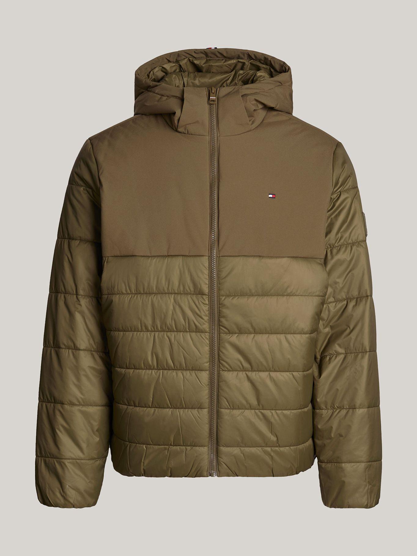 Parka Mixed Media Solid Verde Tommy Hilfiger-4
