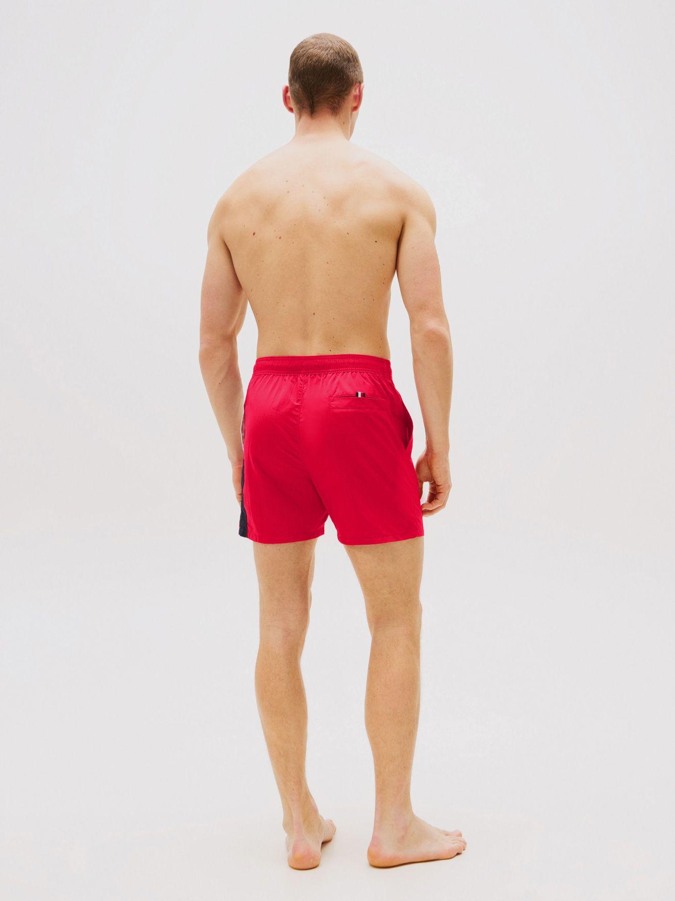 Traje De Baño Medio Largo de Logo Rojo Tommy Hilfiger-2