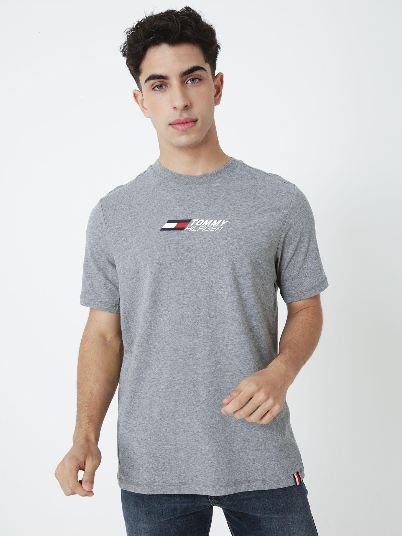 Polera Sport Ess Logo Gris Tommy Hilfiger-0