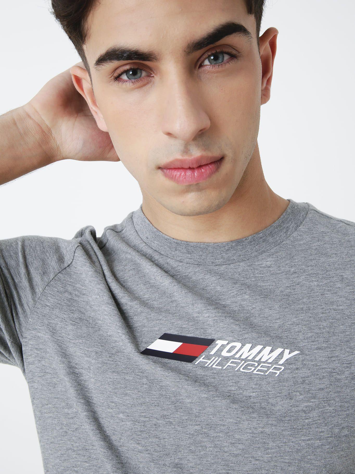 Polera Sport Ess Logo Gris Tommy Hilfiger-3