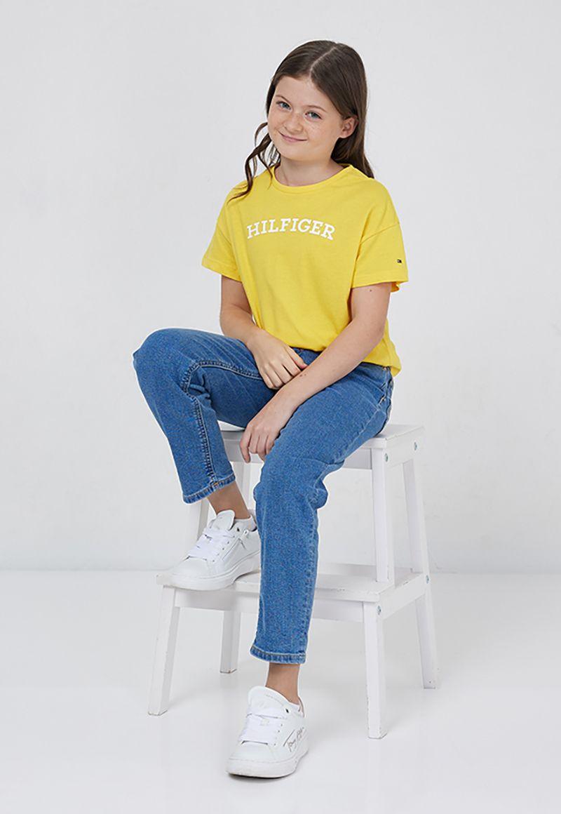 Polera Monotype Relaxed Amarillo Tommy Hilfiger-3