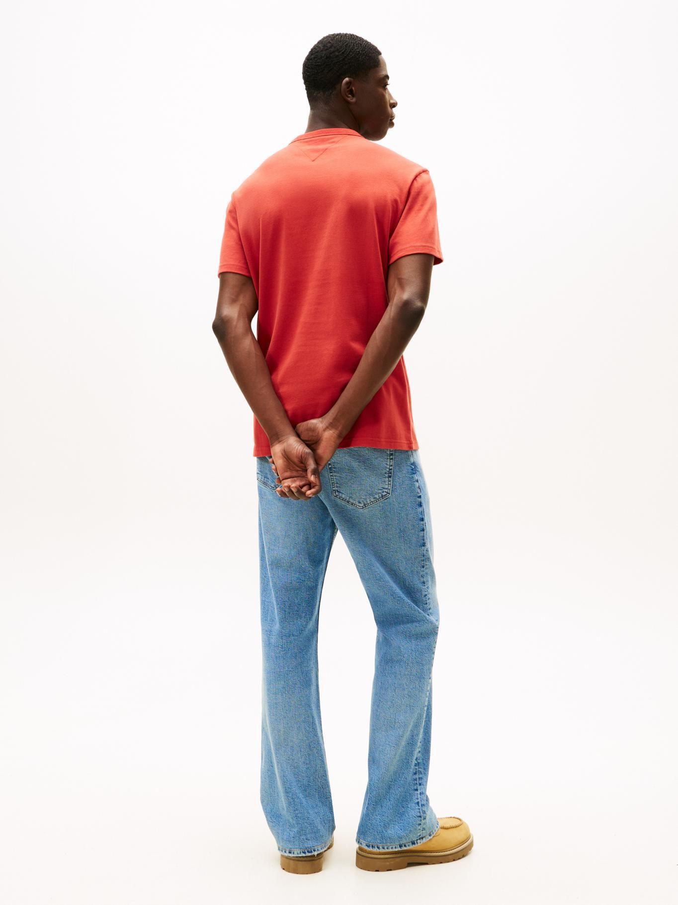 Polera Aplicación Del Logo Regular Fit Tommy Jeans Rojo-2