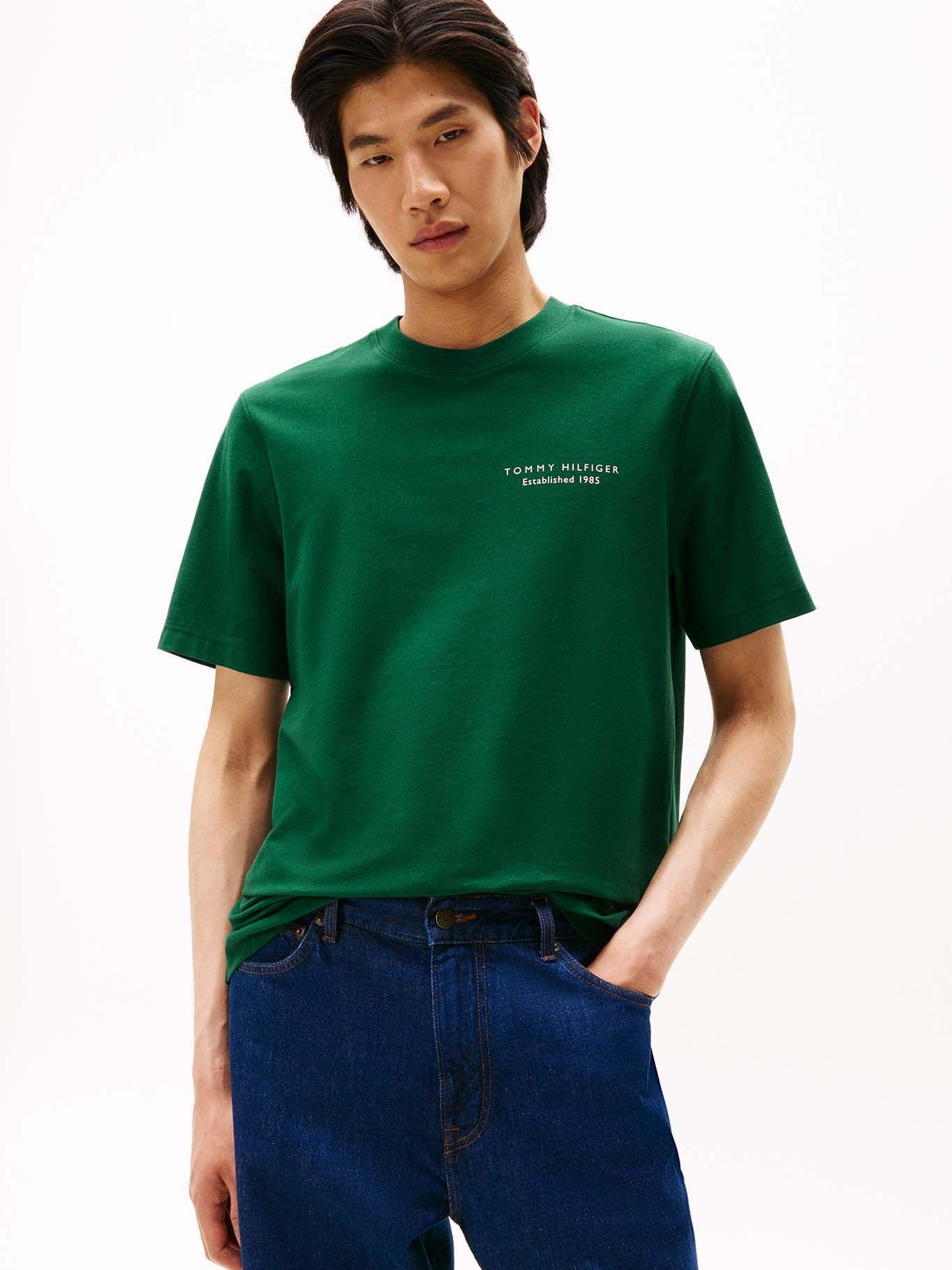 Polera Con Logo Estampado Verde Tommy Hilfiger-0