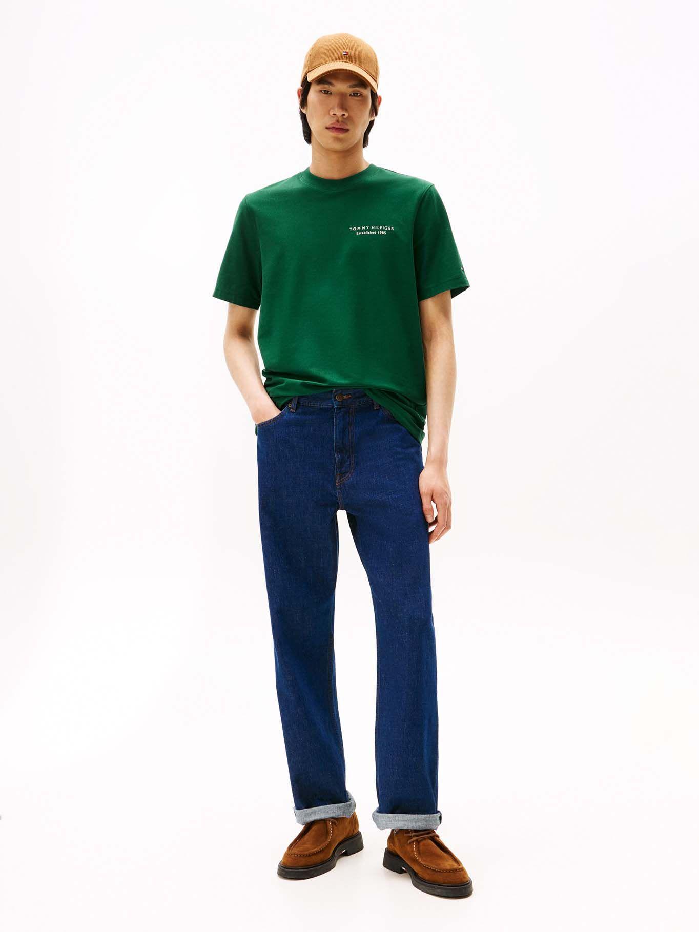 Polera Con Logo Estampado Verde Tommy Hilfiger-1