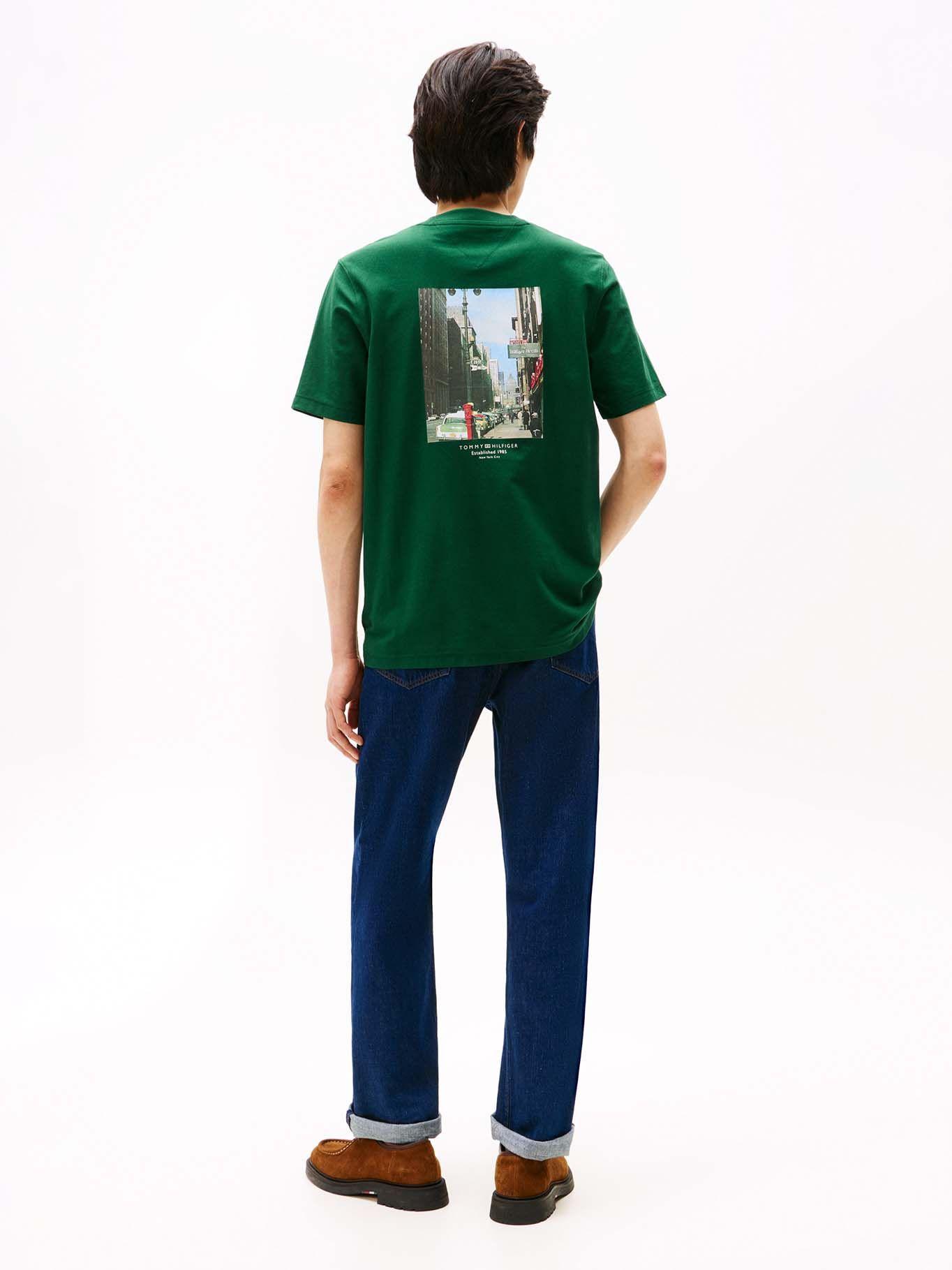 Polera Con Logo Estampado Verde Tommy Hilfiger-2