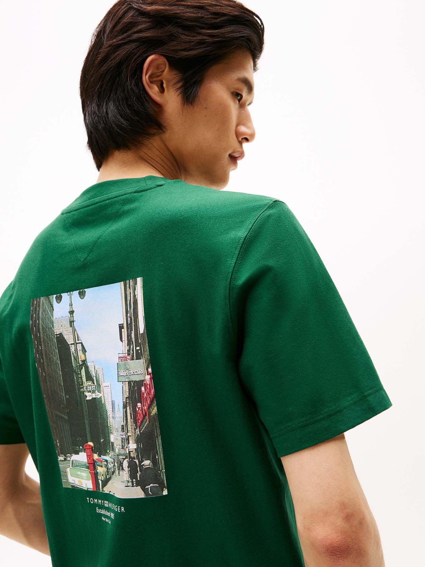 Polera Con Logo Estampado Verde Tommy Hilfiger-3