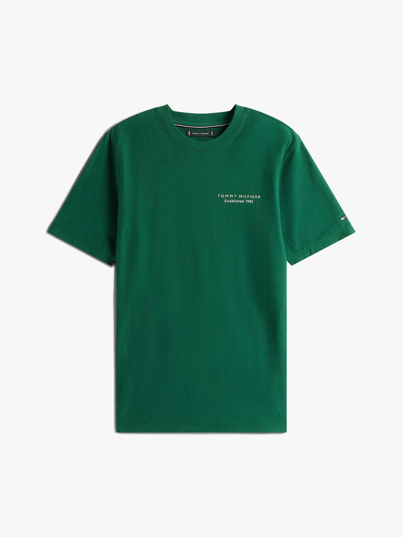 Polera Con Logo Estampado Verde Tommy Hilfiger-4