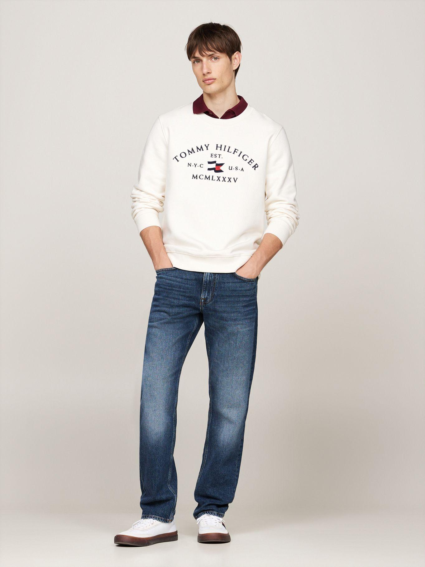 Polerón Nautical Arch Logo Blanco Tommy Hilfiger-1