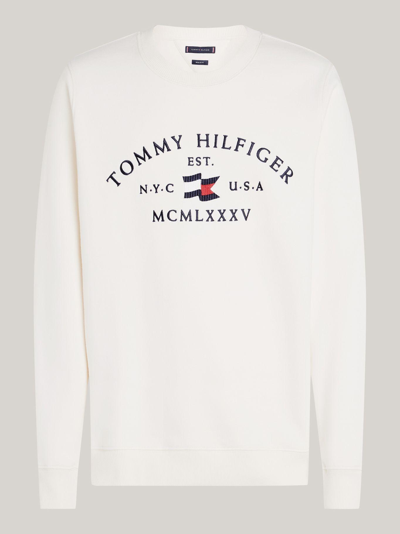 Polerón Nautical Arch Logo Blanco Tommy Hilfiger-4