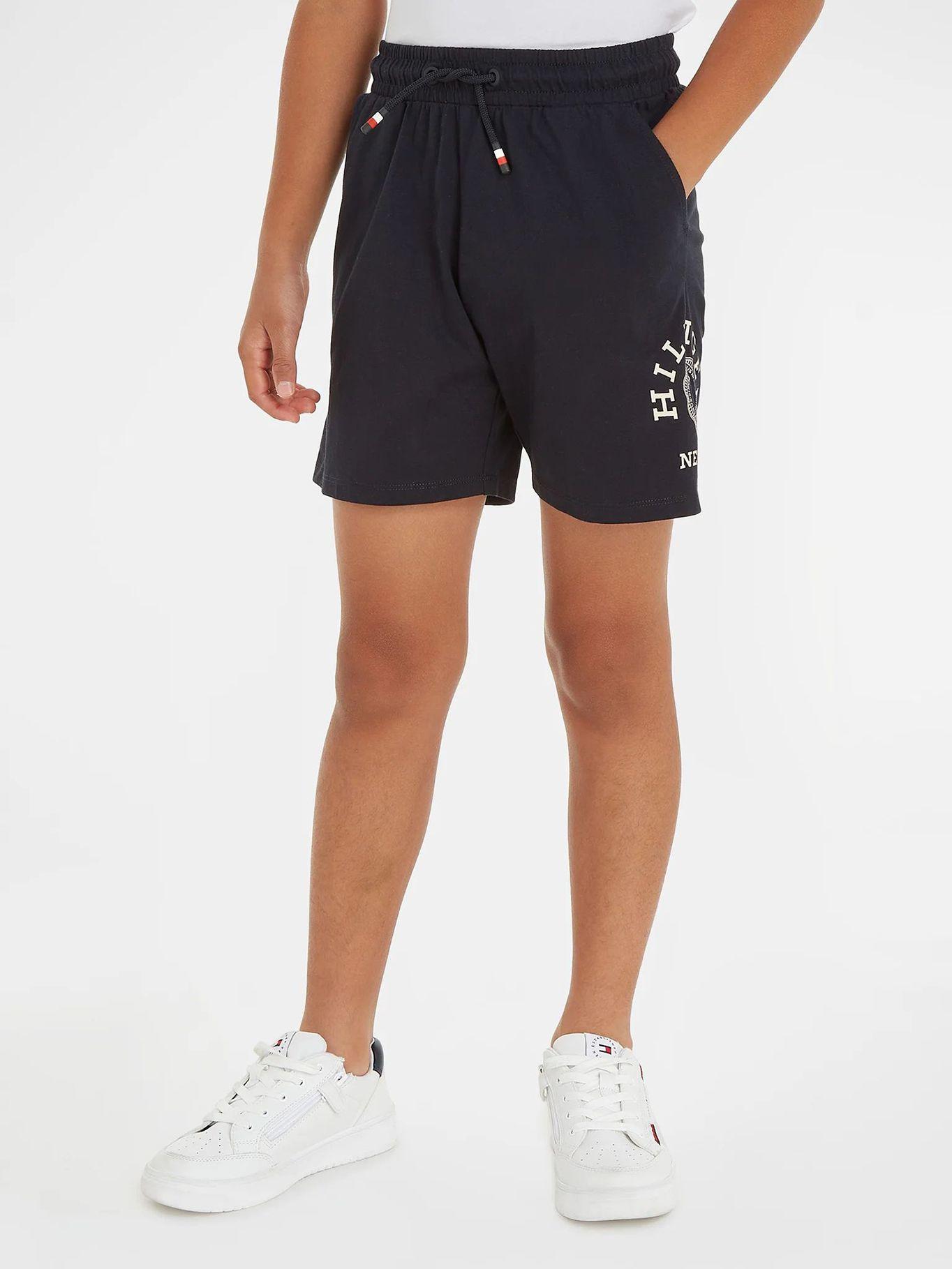 Short Niño de Algodon Logo Azul Tommy Hilfiger-0
