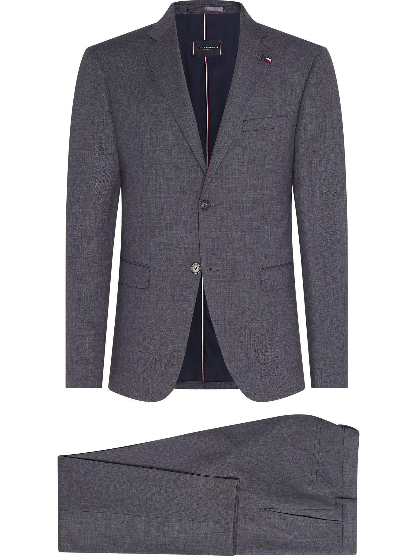 Traje Flex Liso Slim Fit Gris Tommy Hilfiger-0