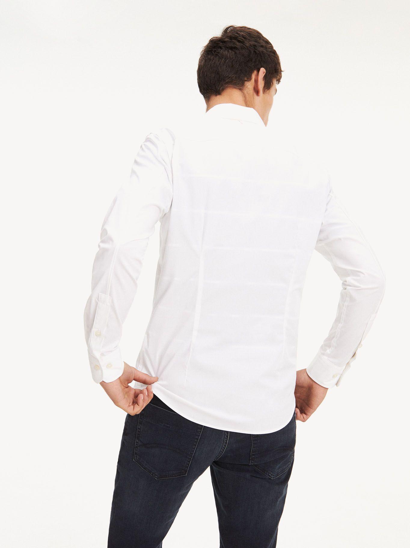Camisa Original Con Logo Slim Fit Blanco Tommy Hilfiger-1