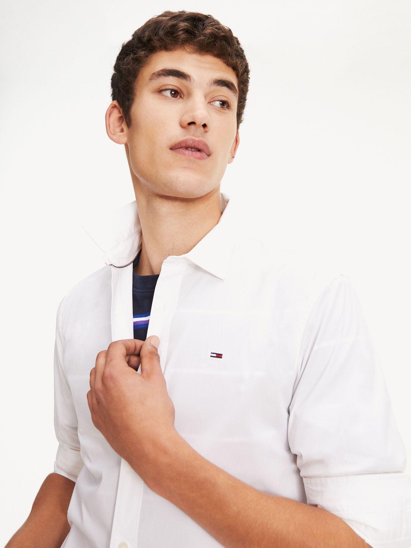 Camisa Original Con Logo Slim Fit Blanco Tommy Hilfiger-2