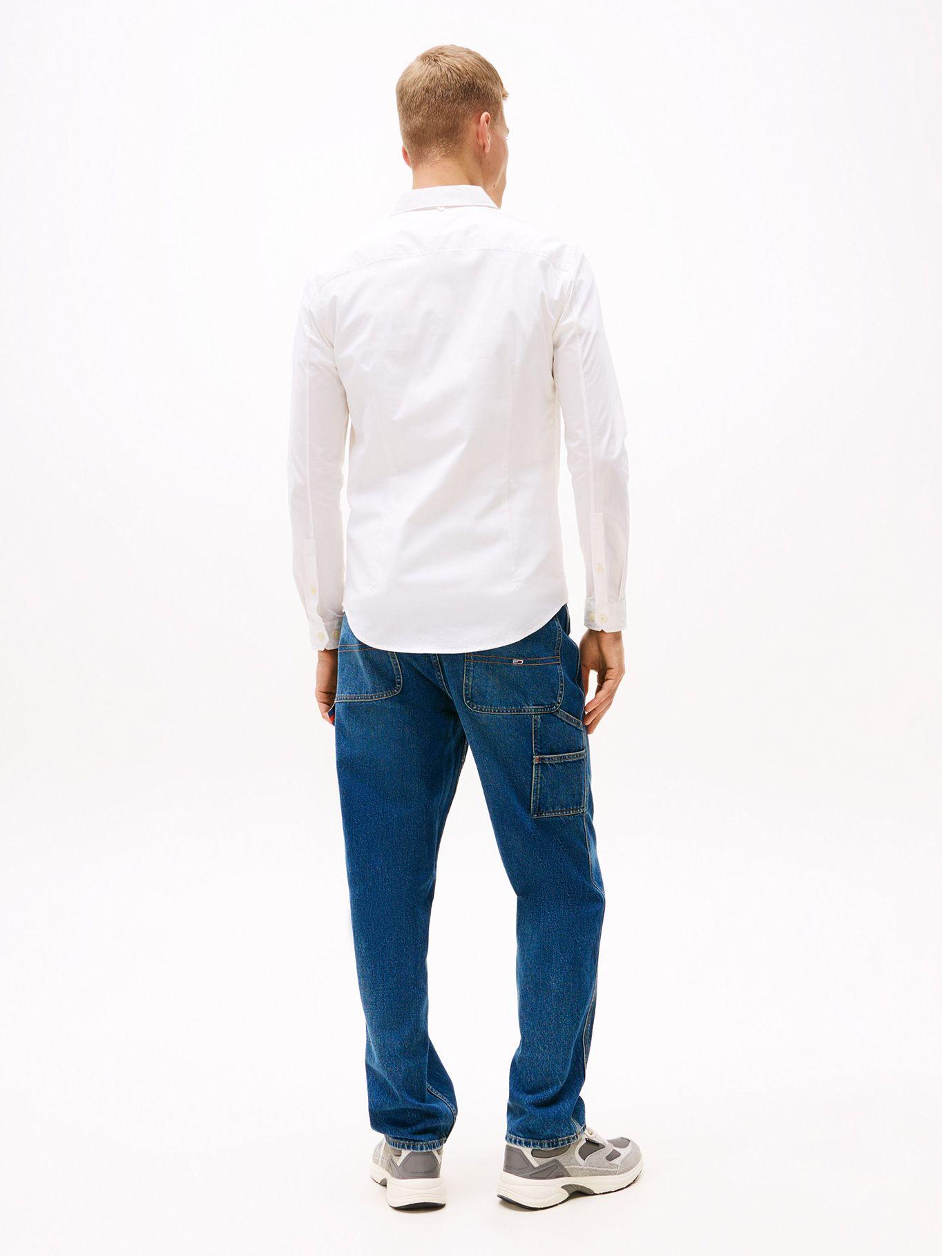 Camisa Original Con Logo Slim Fit Blanco Tommy Hilfiger-2