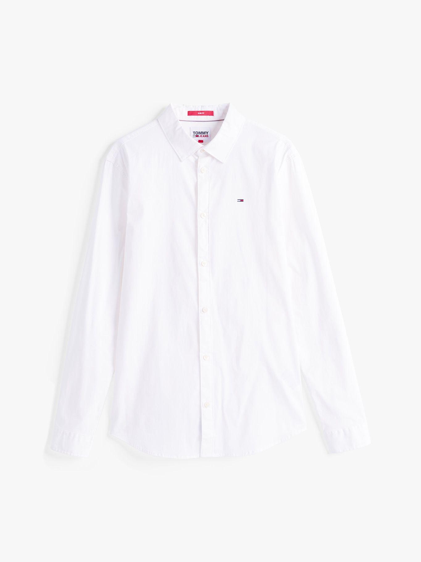 Camisa Original Con Logo Slim Fit Blanco Tommy Hilfiger-4
