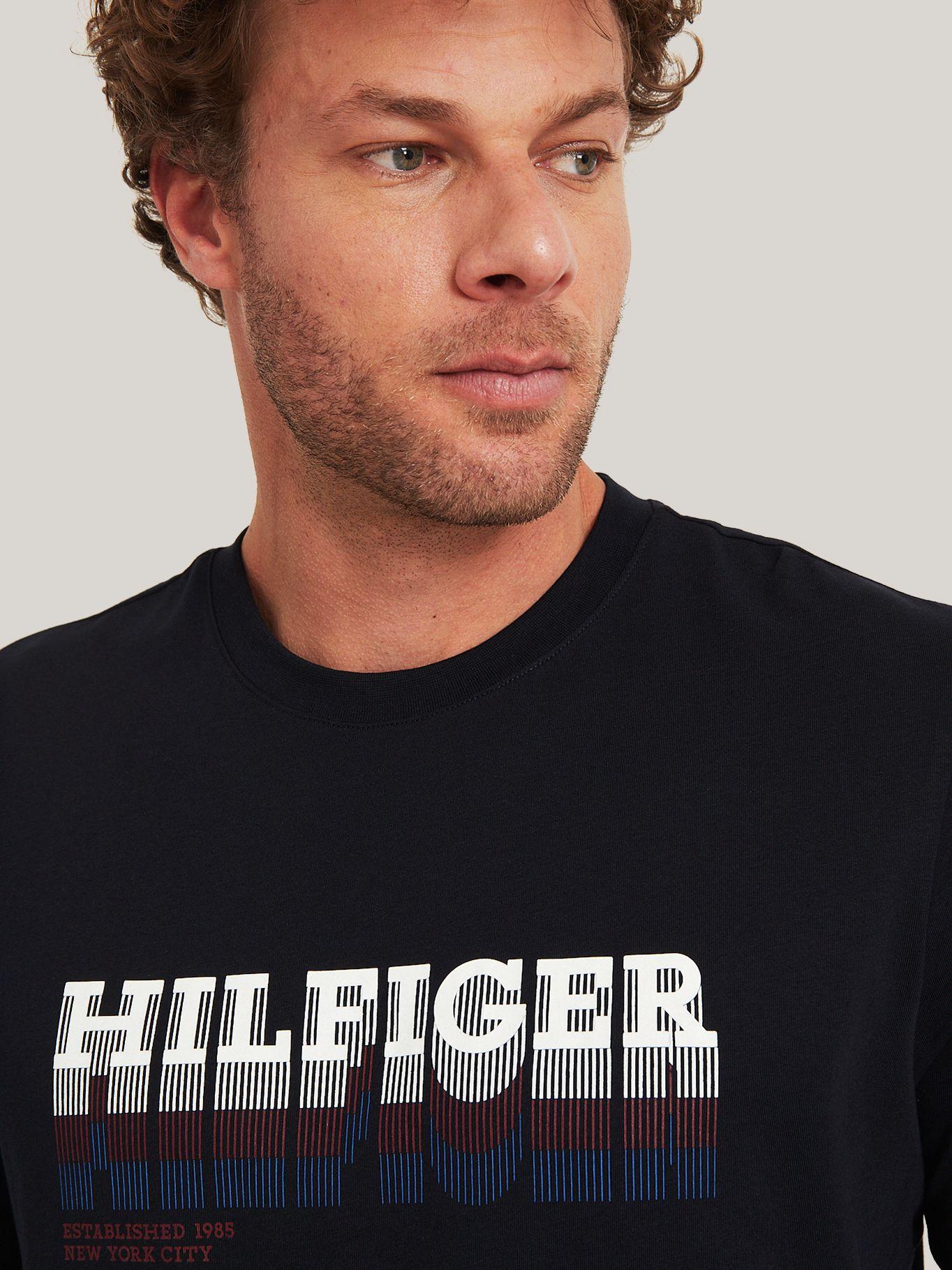Polera Logo Monotipo DW5 Azul Tommy Hilfiger-3