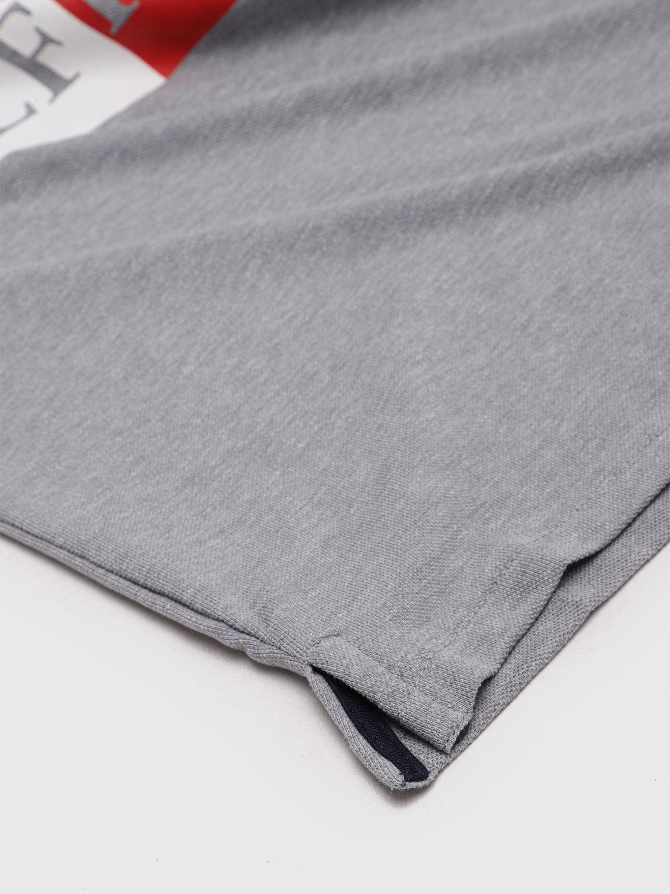 Polo Split Stripe Logo Gris Tommy Hilfiger-3