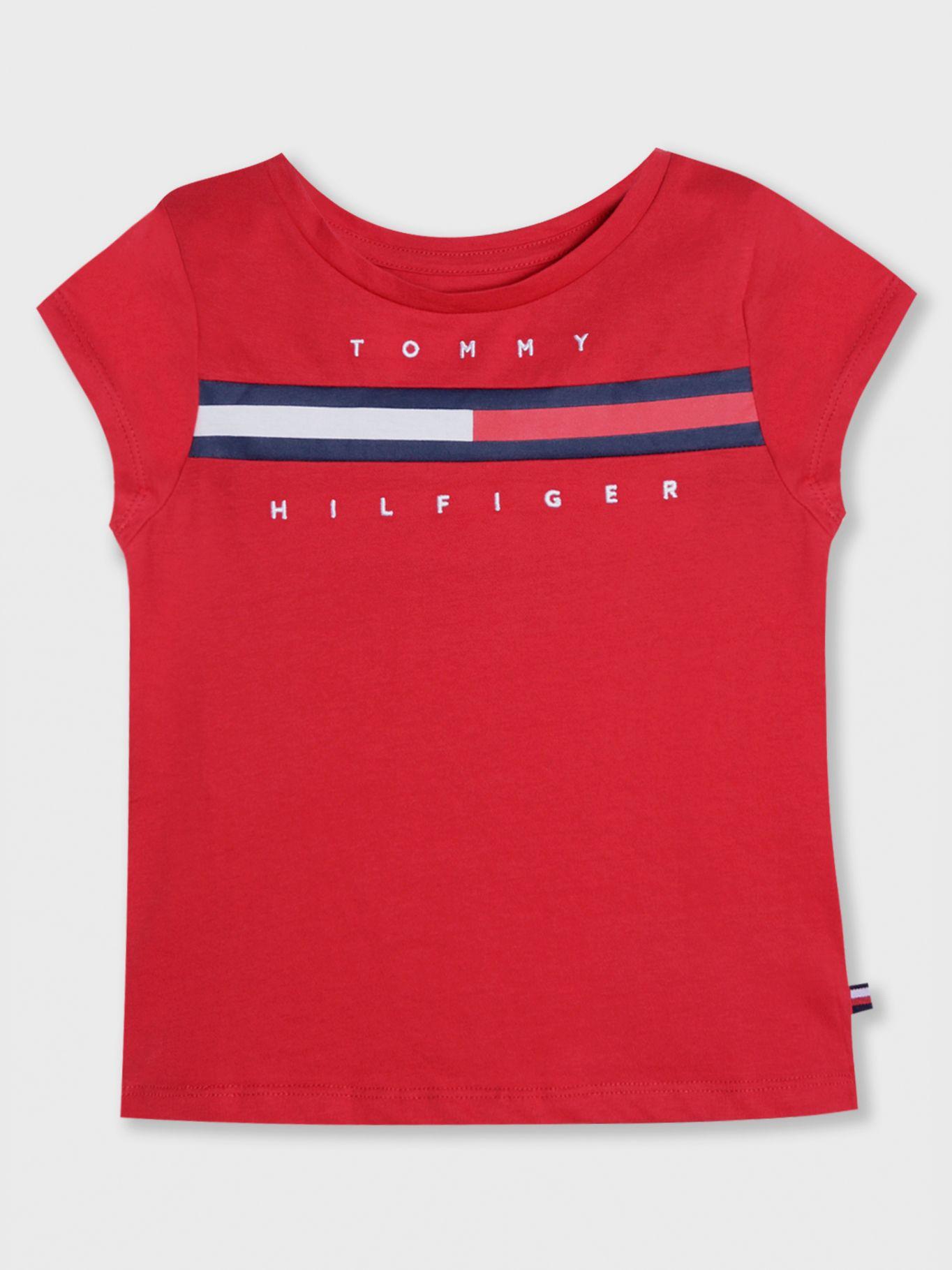 Polera Con Logo Central Rojo Tommy Hilfiger-0