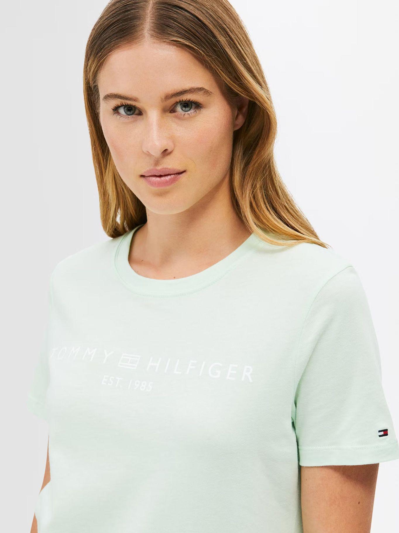 Polera Signature Con Logo Verde Tommy Hilfiger-1