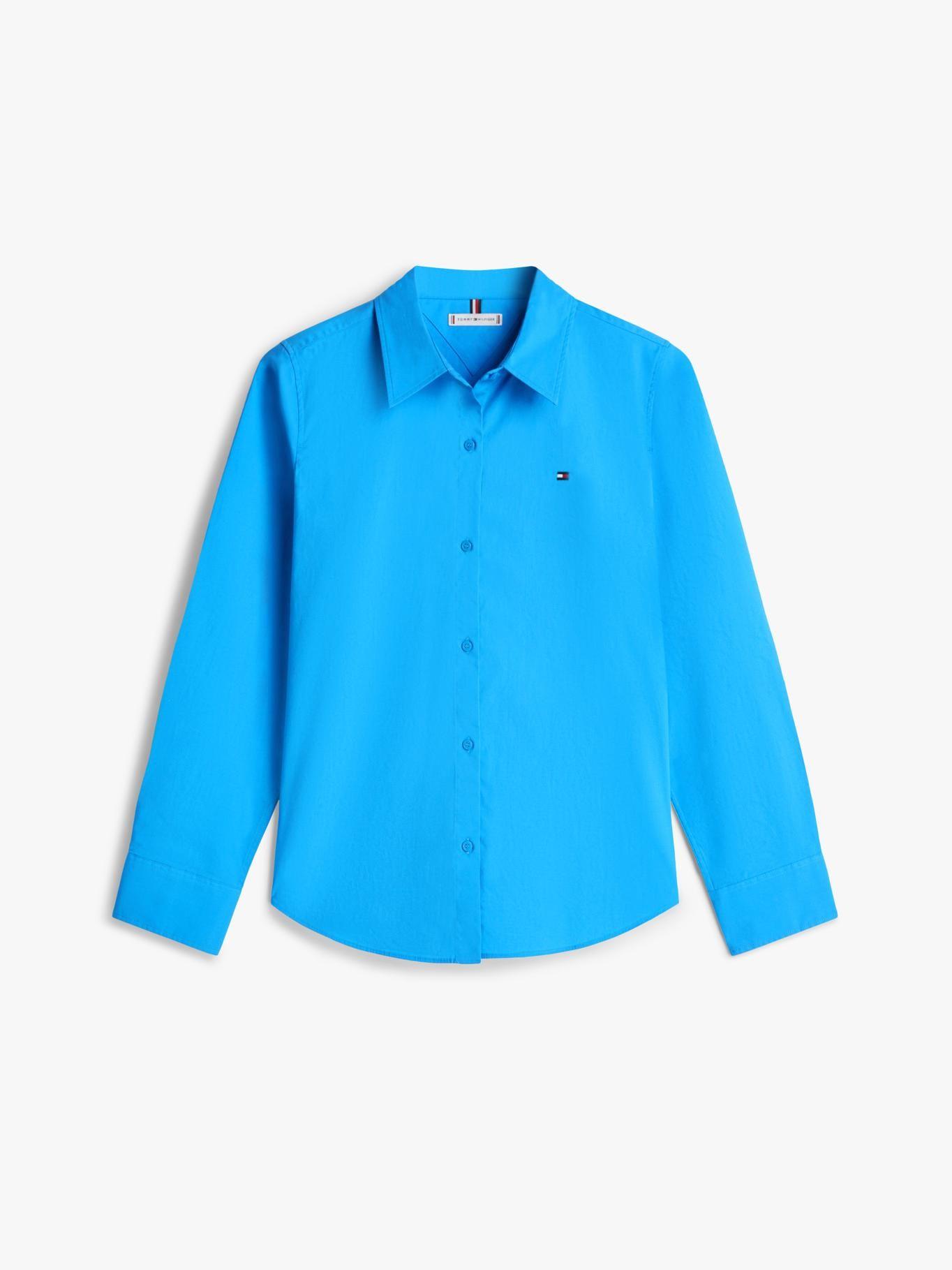 Camisa A Rayas Regular Fit Tommy Hilfiger Turquesa-4